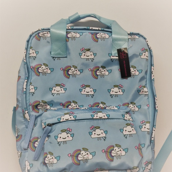 no boundaries square nylon backpack